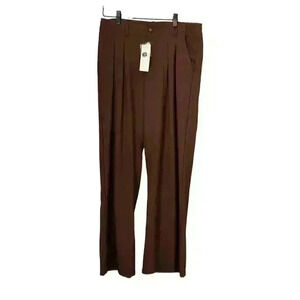 NWT Urban Outfitters Women’s Dress Pants‎ Pleated Brown Size 2  Wide Leg Career